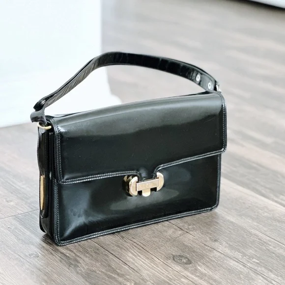 Vintage Bally Patent Leather Bag (authentic) - Picture 1 of 7